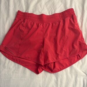 Lululemon Lipgloss Hotty Hot High-Rise lined short 4” (color no longer exists)